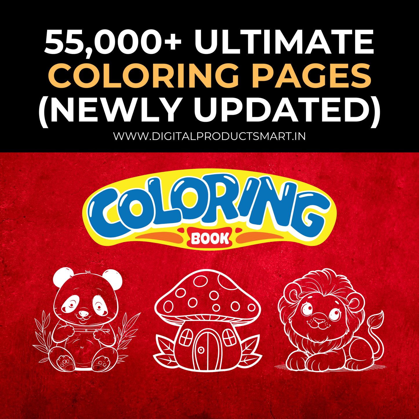 55,000+ Ultimate Coloring Pages Mega Bundle Collection